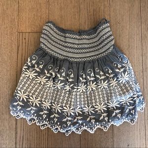 Loveshack Fancy Embroidered Miniskirt